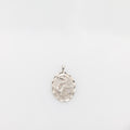 Year of the Dragon Silver Oval Pendant