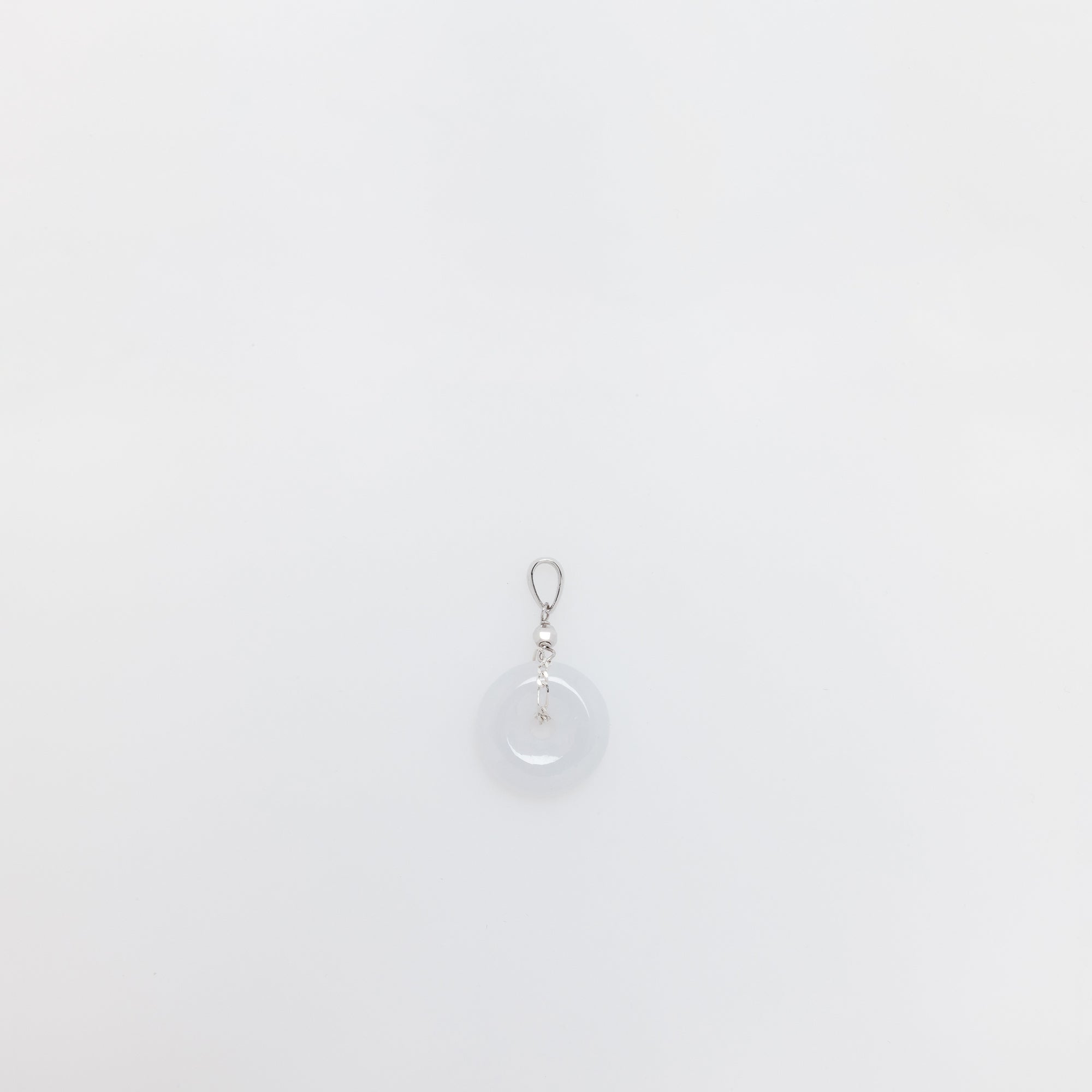 Snow Jade Donut Pendant