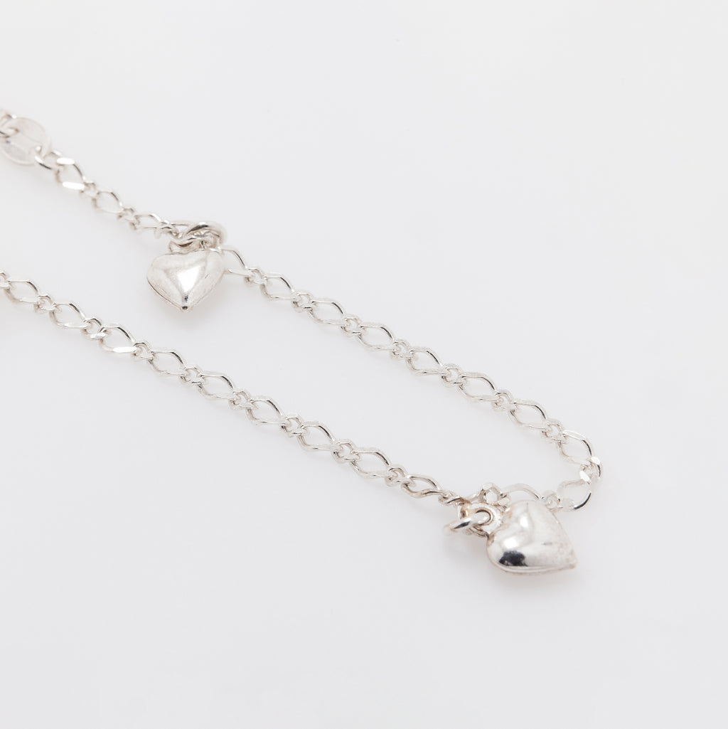 Triple Dangling Hearts Bracelet