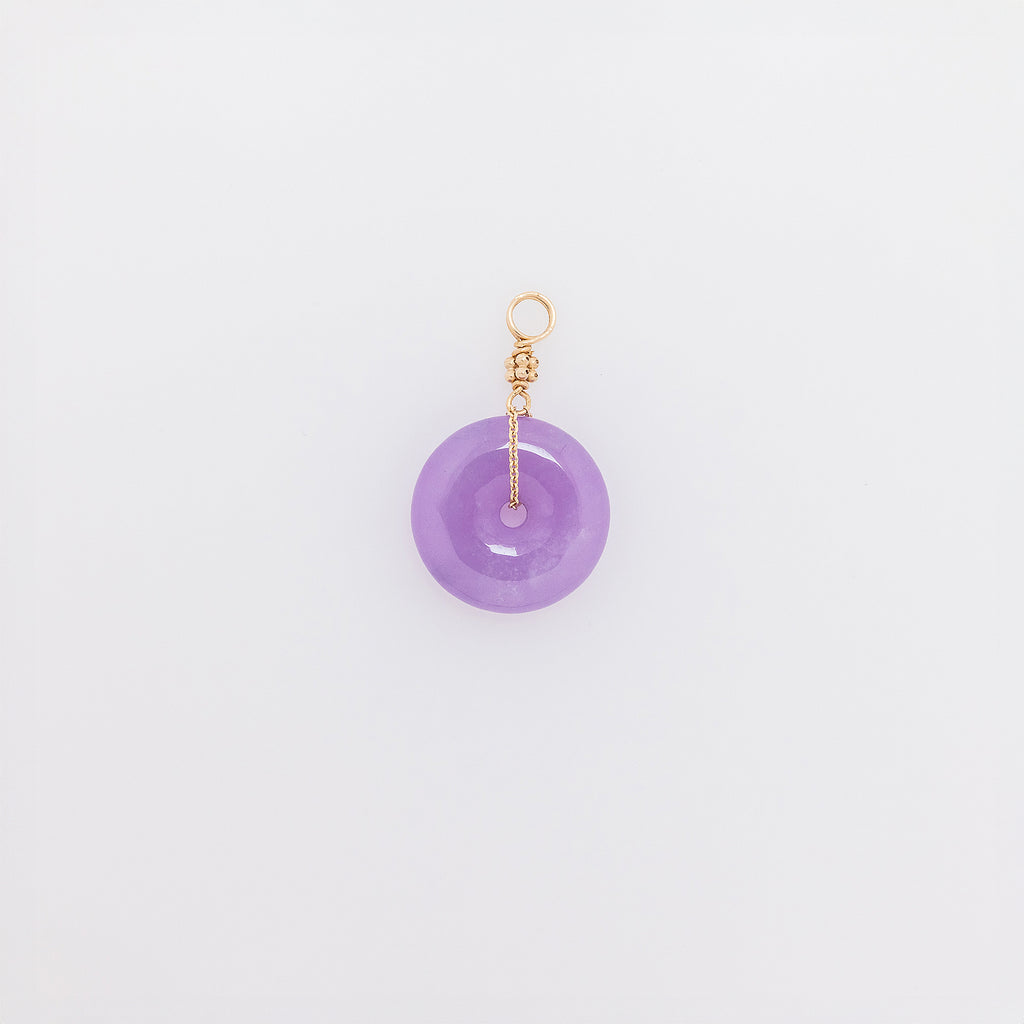 Ube Jade Donut Pendant