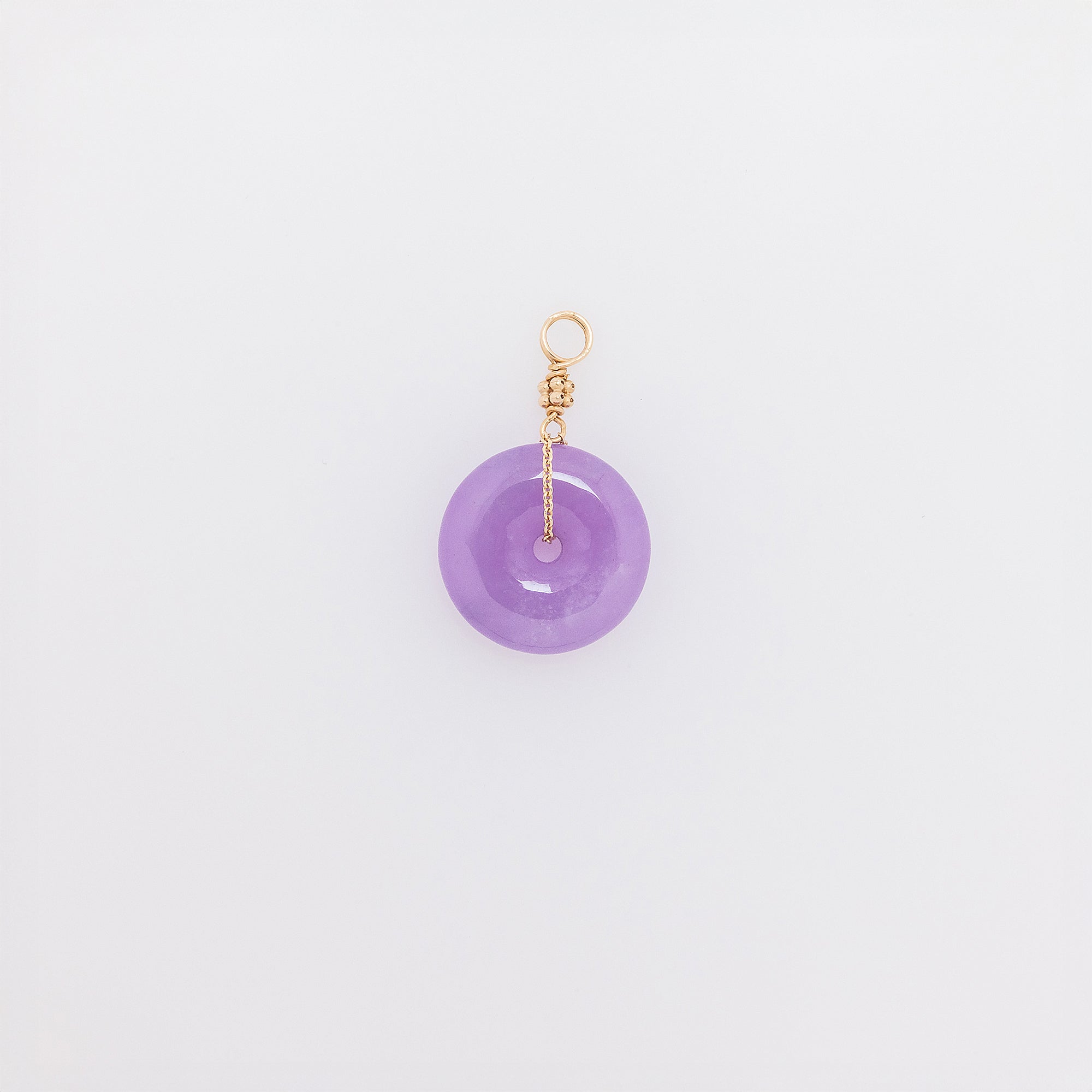 Ube Jade Donut Pendant