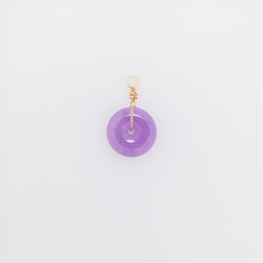 Ube Jade Donut Pendant