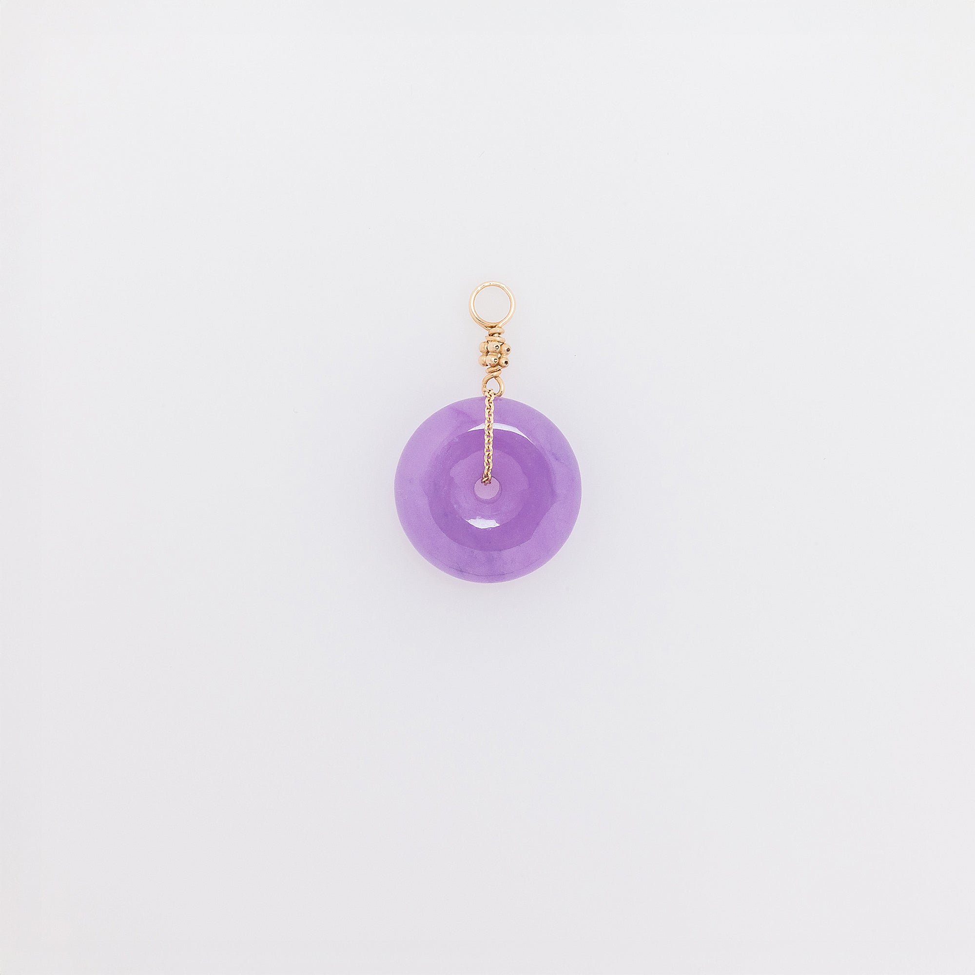 Ube Jade Donut Pendant