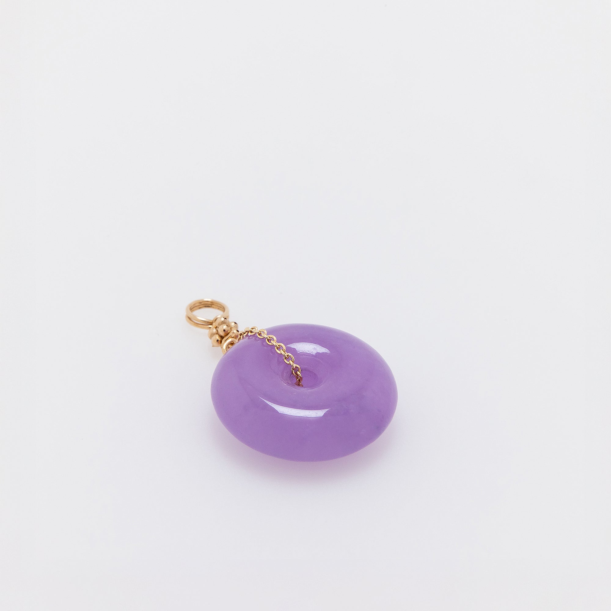 Ube Jade Donut Pendant