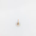 Fortune in White Jade Donut Pendant
