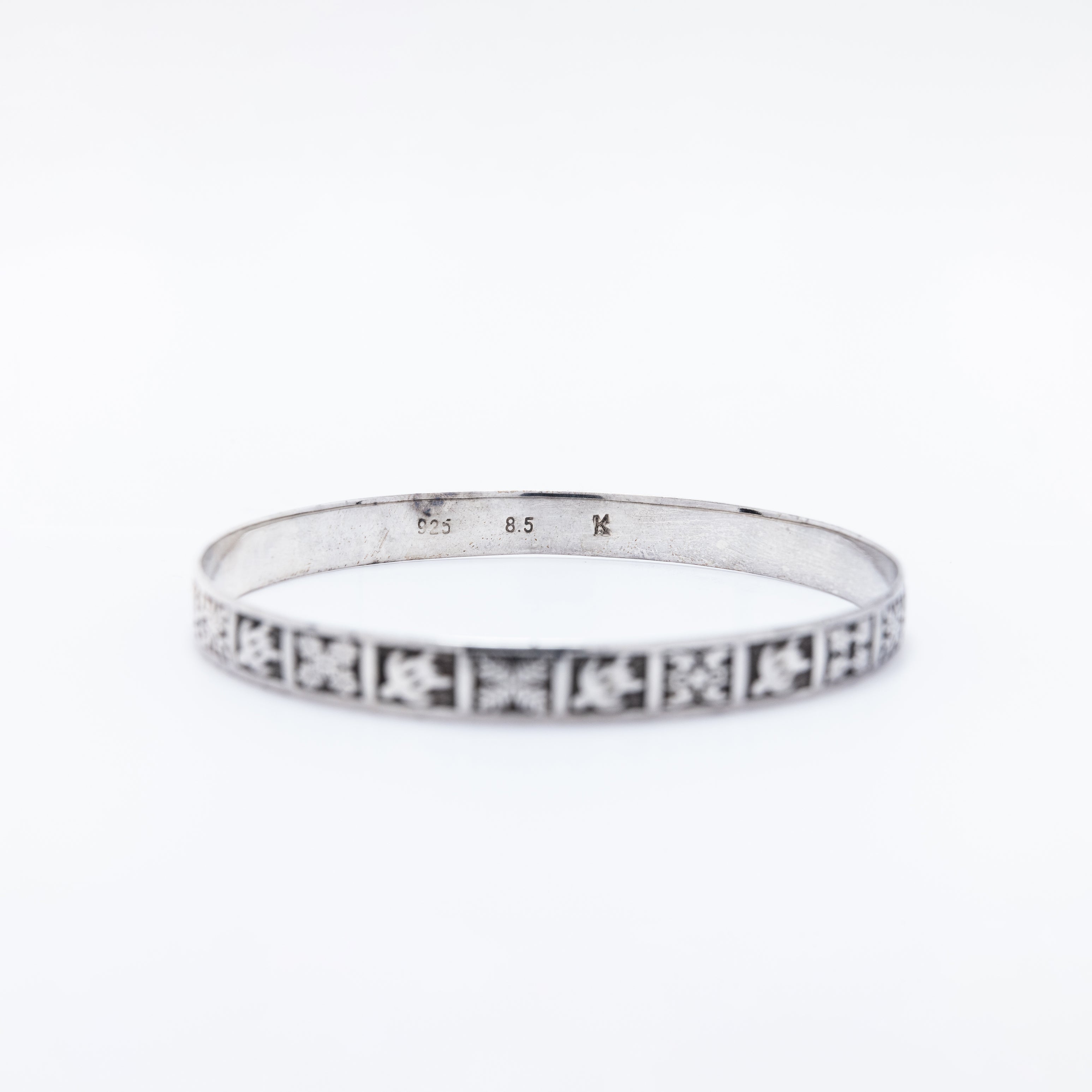 Honu Bangle with Hawaiian Quilt Patterns