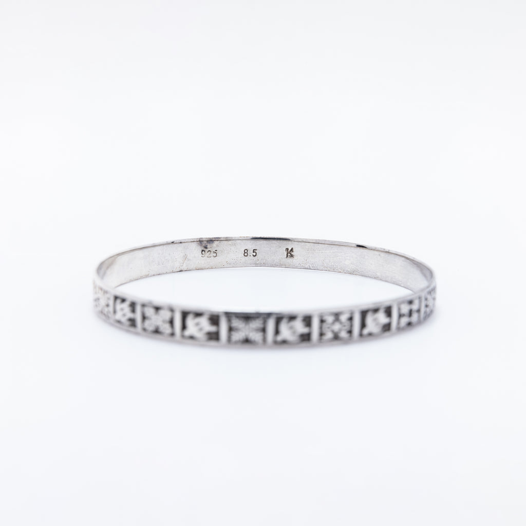 Honu Bangle with Hawaiian Quilt Patterns