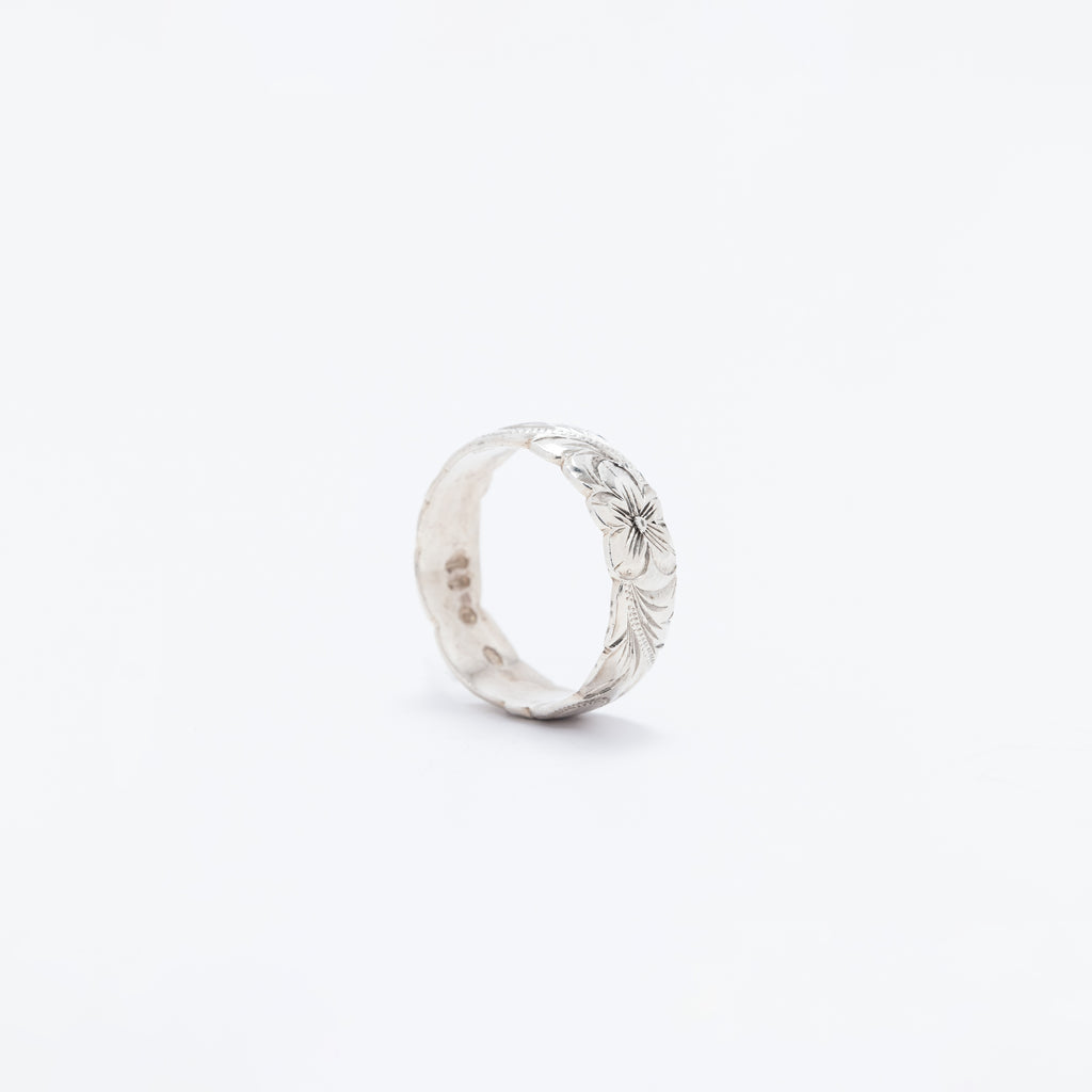 Single Plumeria Hawaiian Heirloom Ring