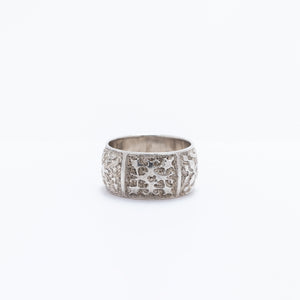 Hawaiian Quilt Cigar Band Style Ring