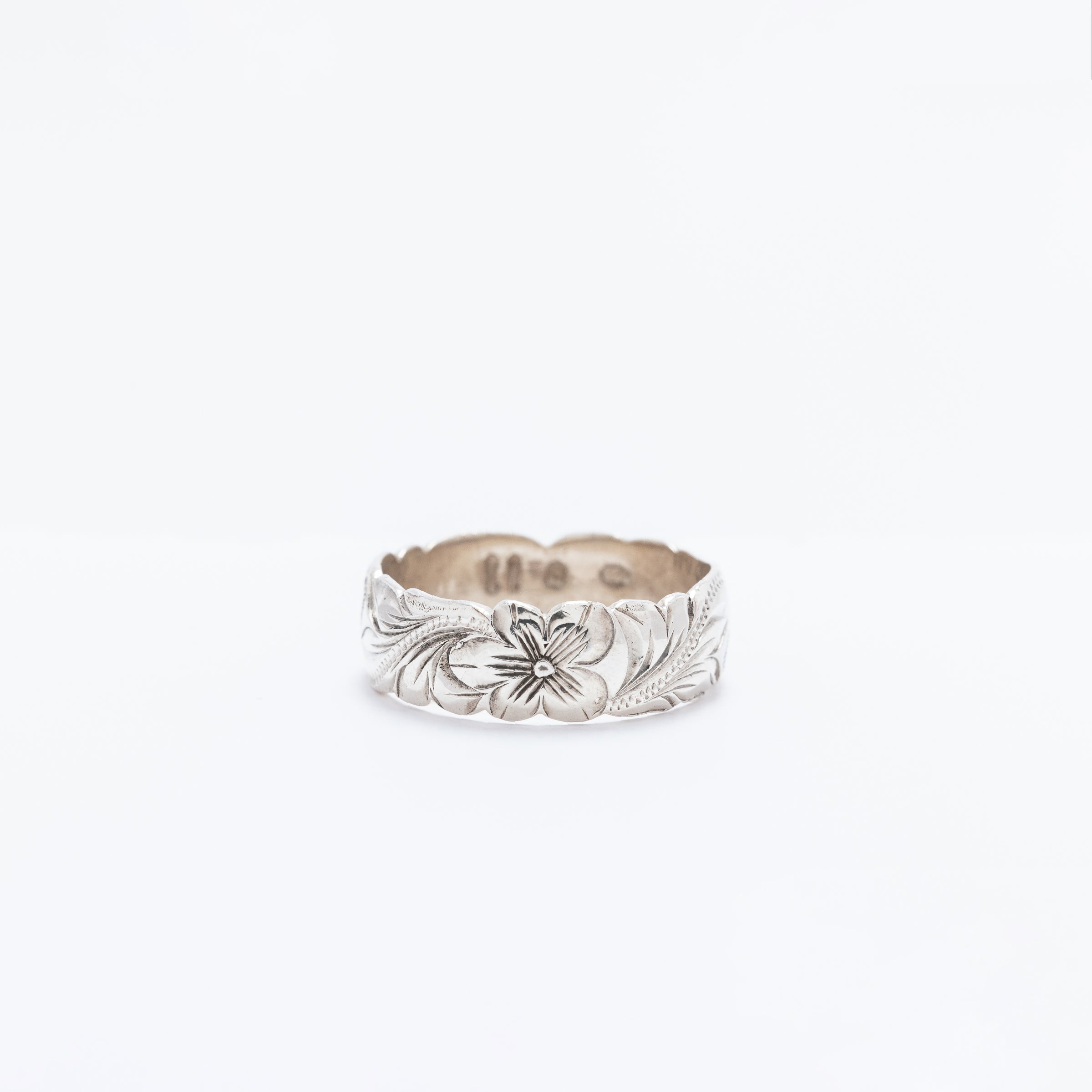 Single Plumeria Hawaiian Heirloom Ring