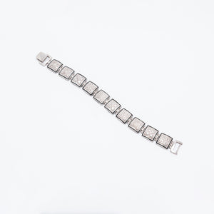 Hawaiian Quilt Bracelet with Black Enamel