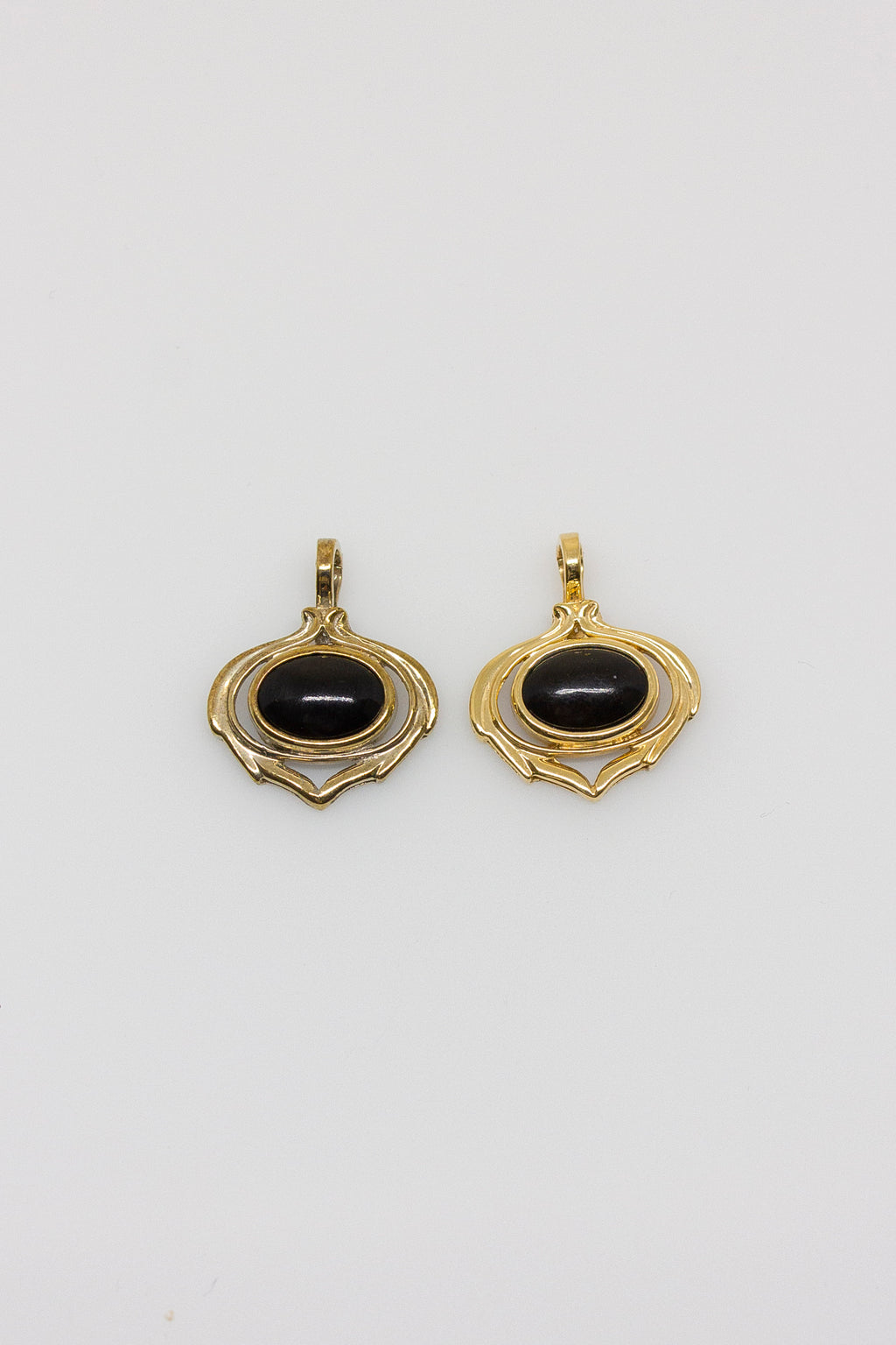 Black Coral Framed Pendant