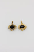 Black Coral Framed Pendant