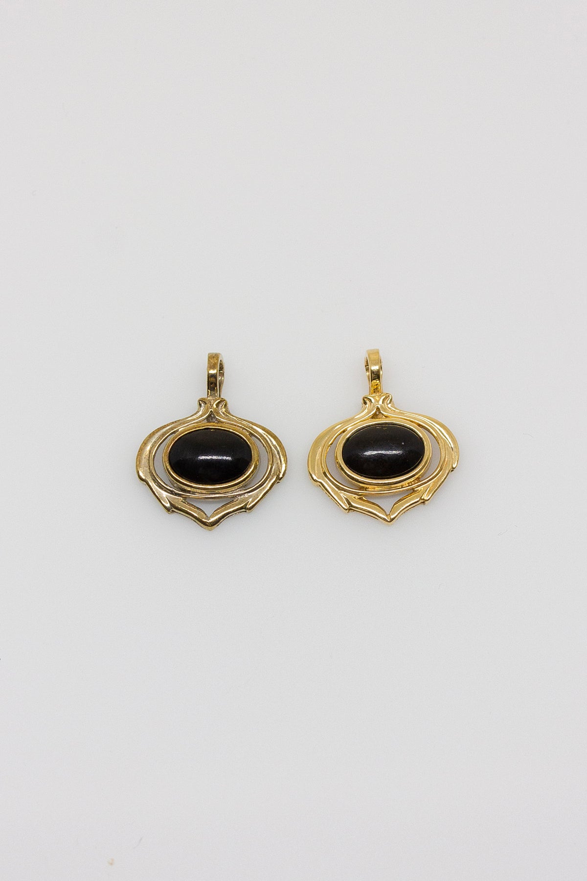 Black Coral Framed Pendant