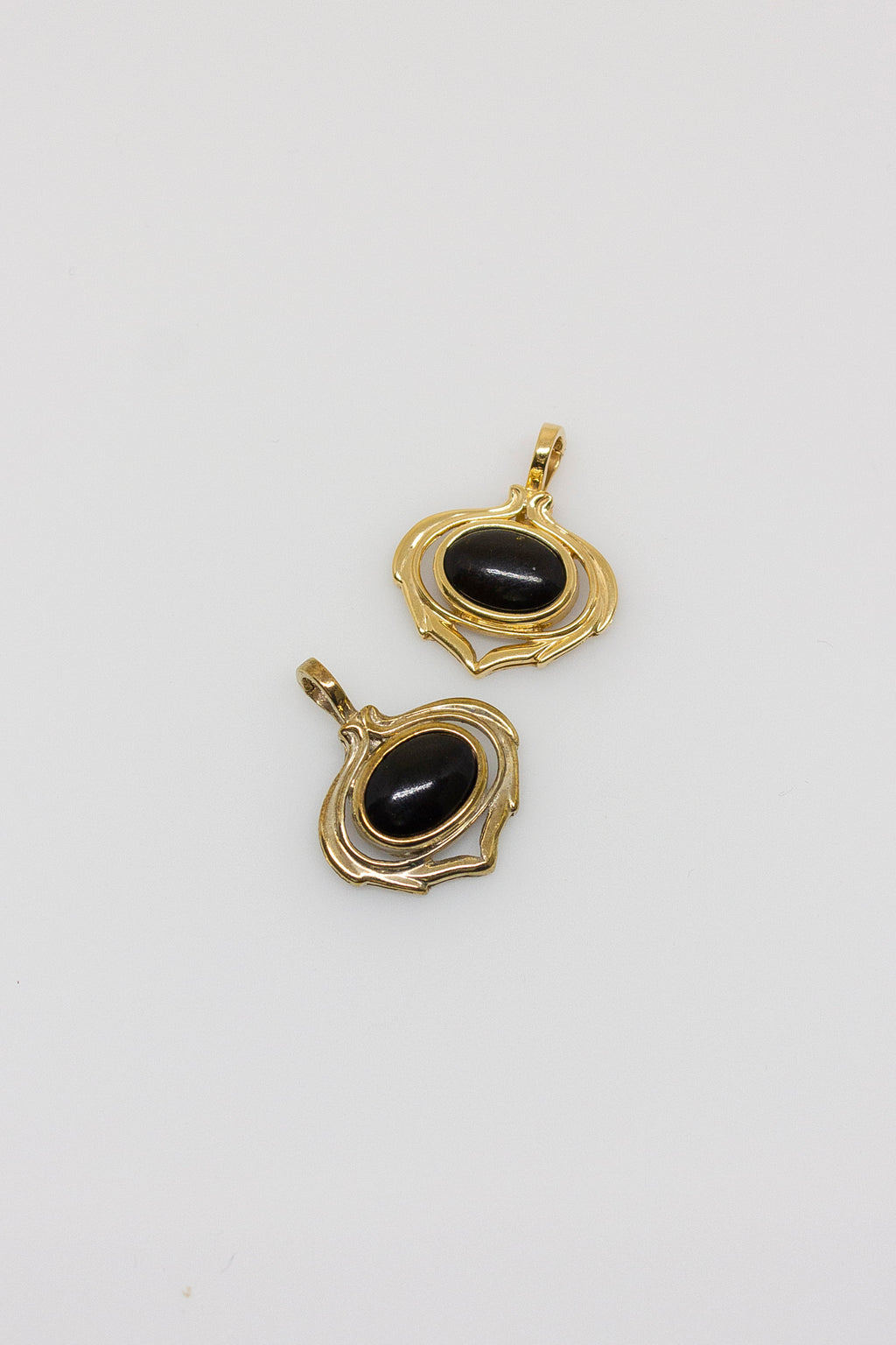 Black Coral Framed Pendant