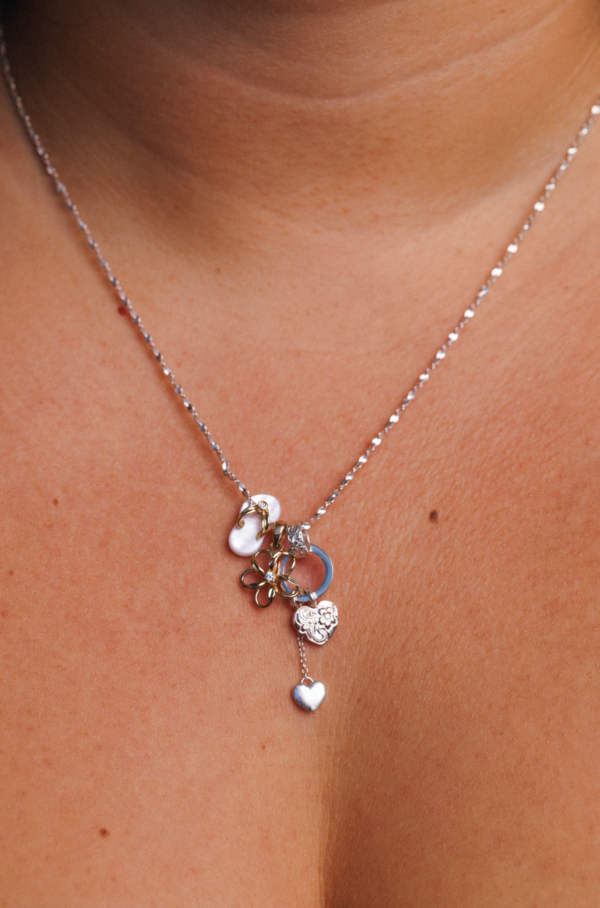 Plumeria Perimeter Pendant