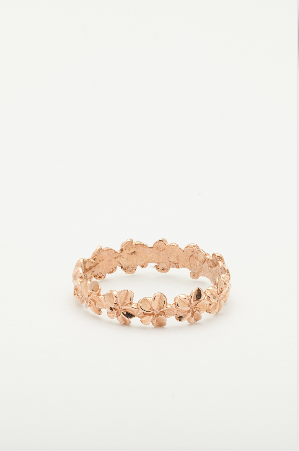 Plumeria Lei Ring in Rose Gold [Size 6]