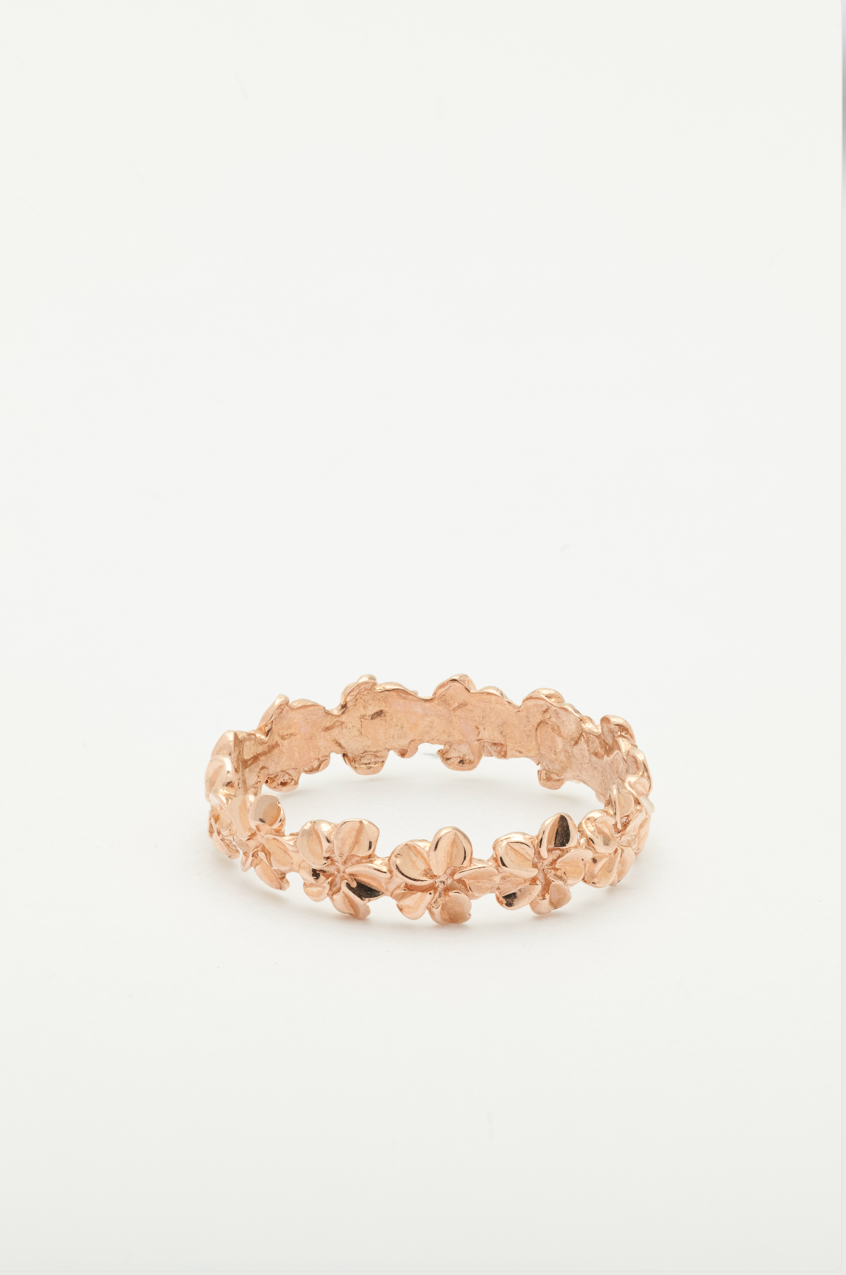 Plumeria Lei Ring in Rose Gold [Size 6]