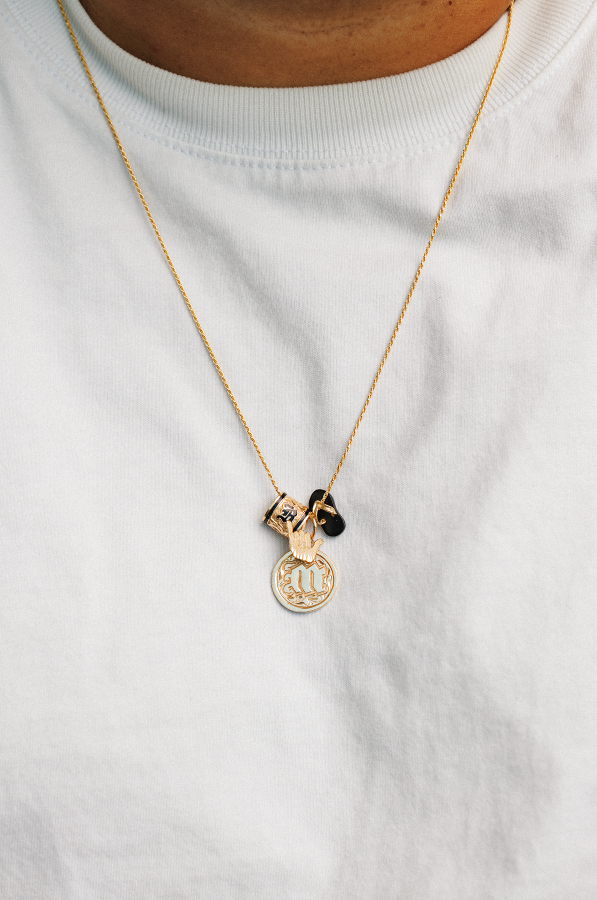 MK Initial Pendant