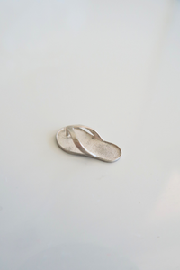 The Simple Silver Slippah Pendant