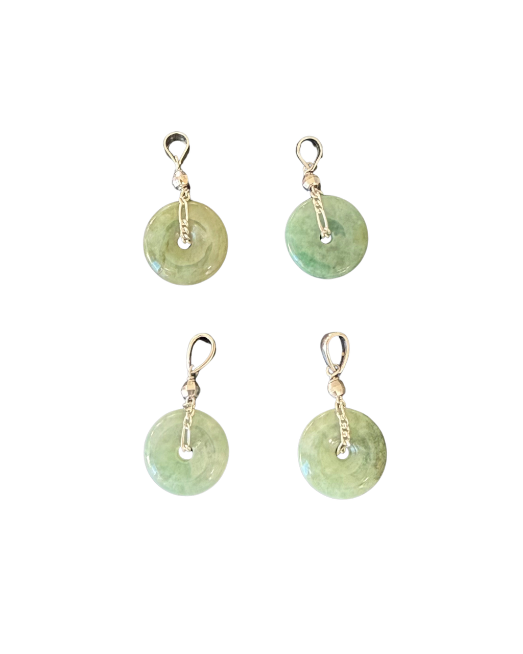 Shrek Green Jade Donut Pendant
