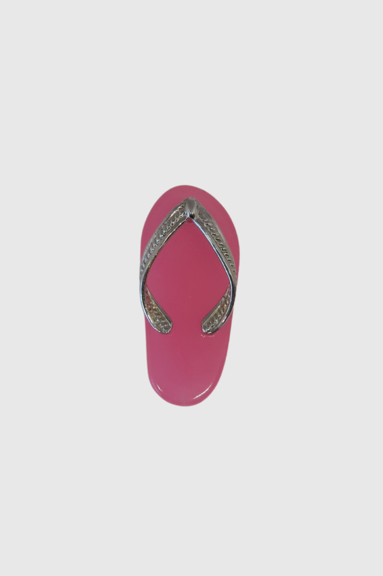 XL Pink Acrylic Slippah Pendant