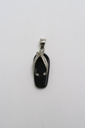 Black Onyx Dangling Slippah Pendant