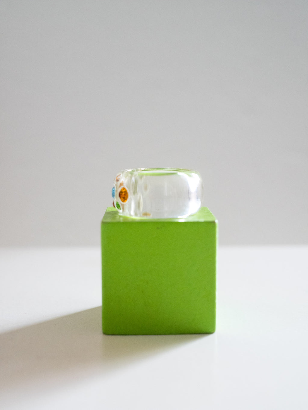 Rainbow Swarovski in Clear Acrylic - Chunky
