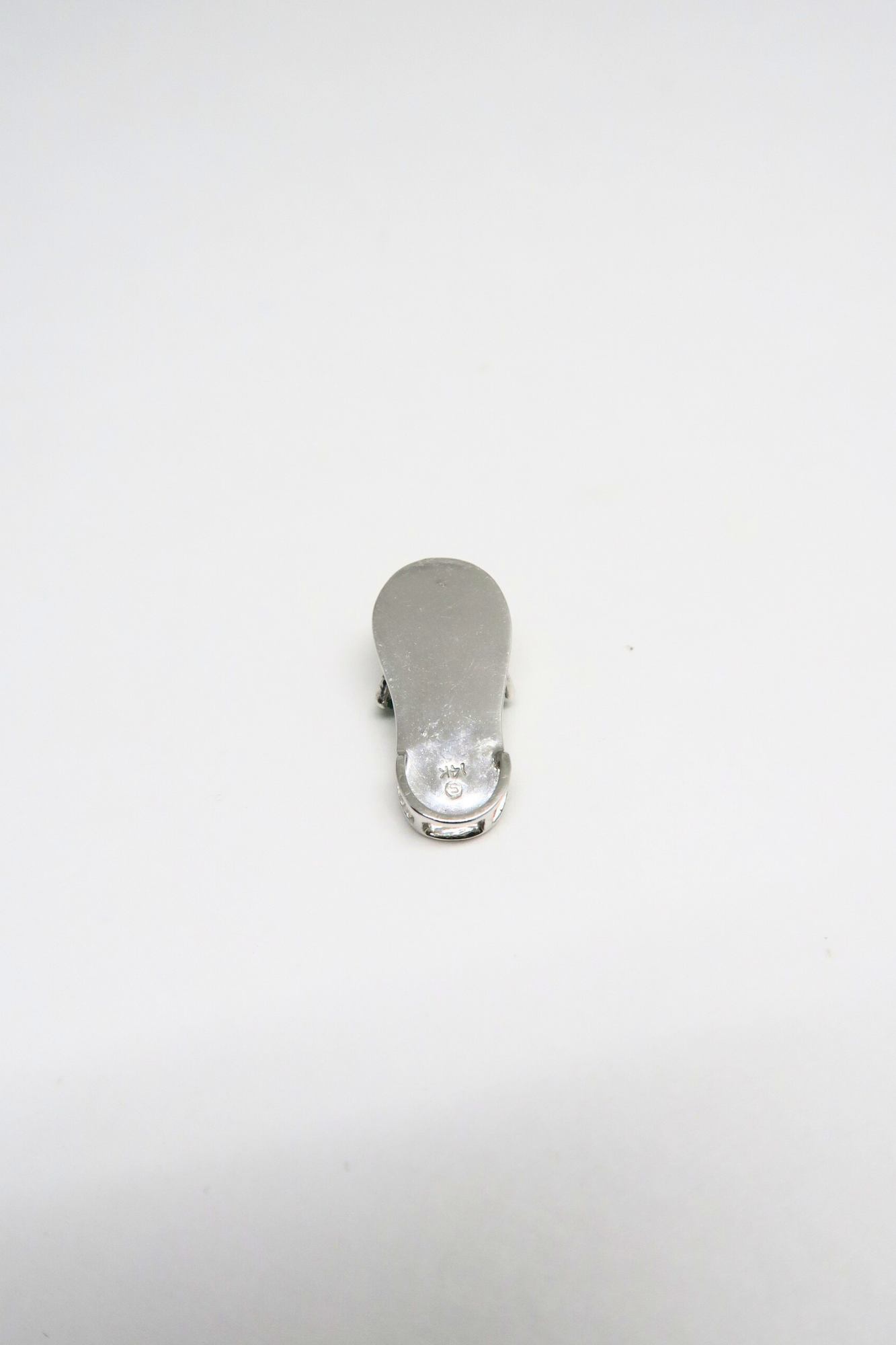 Emerald & Diamond Slippah in White Gold