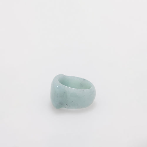 Chunky Natural Jade Ring