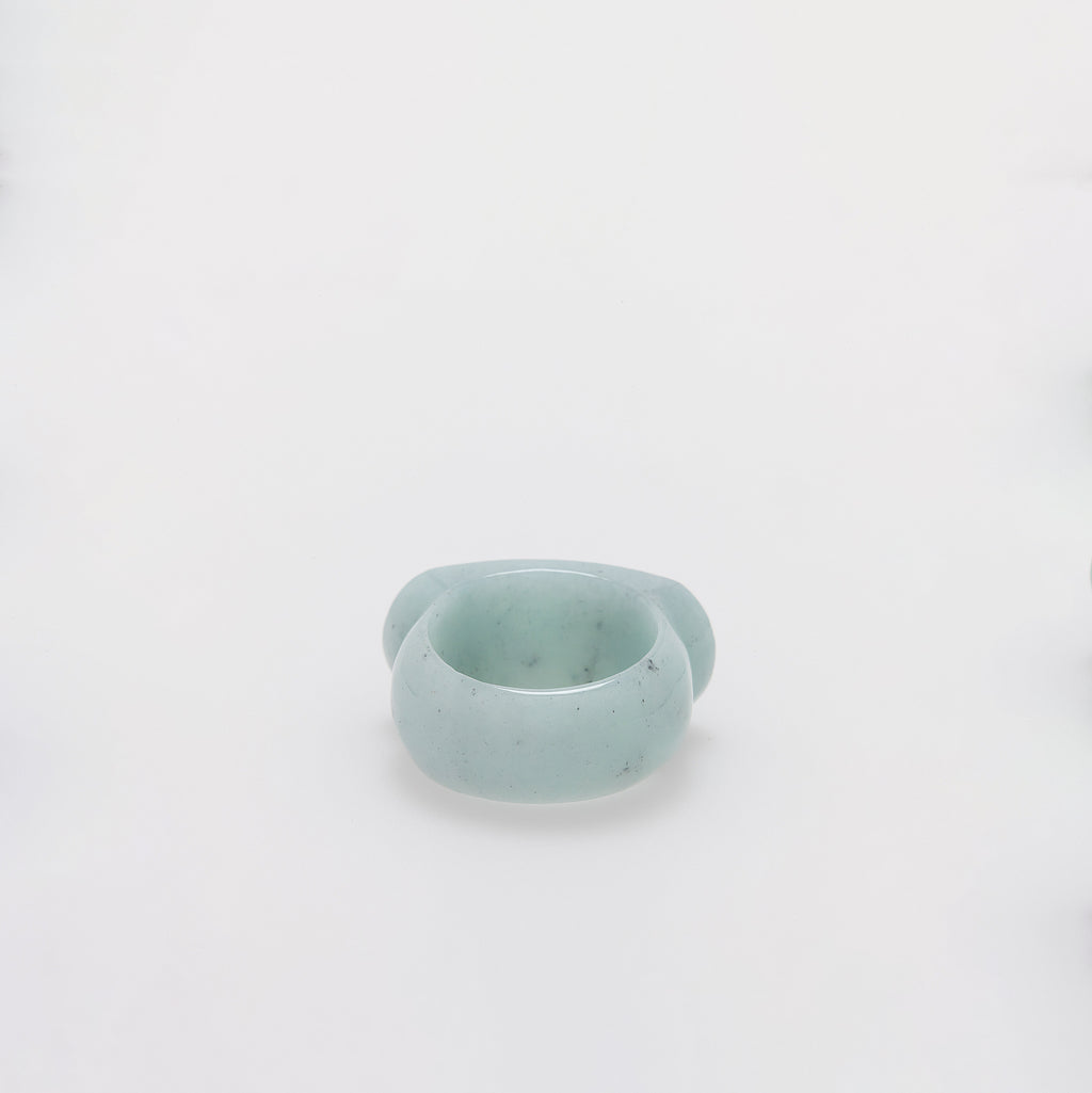 Chunky Natural Jade Ring