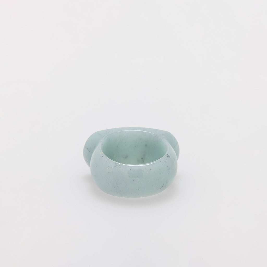 Chunky Natural Jade Ring