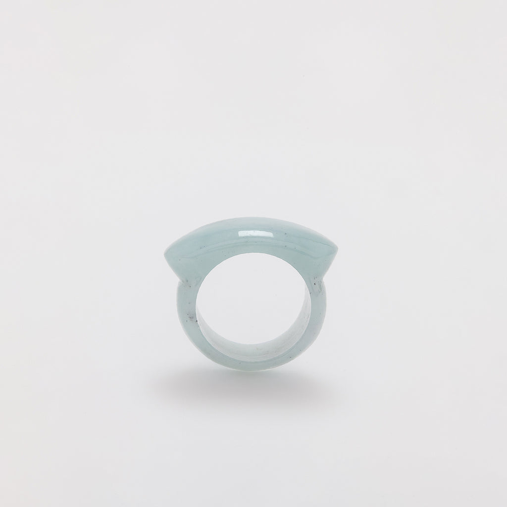 Chunky Natural Jade Ring