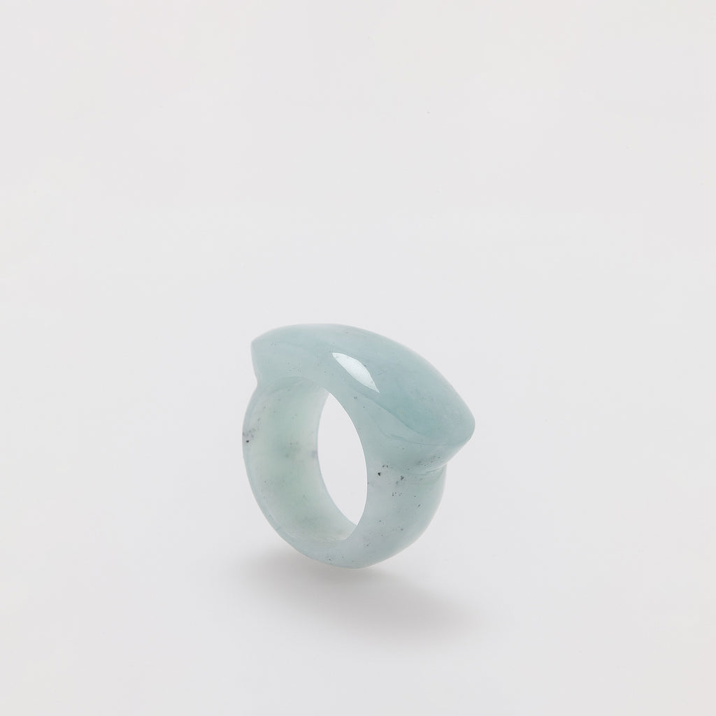 Chunky Natural Jade Ring