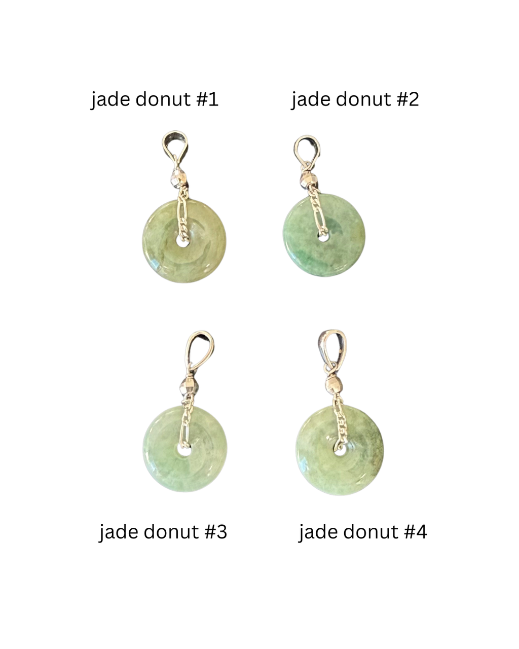 Shrek Green Jade Donut Pendant