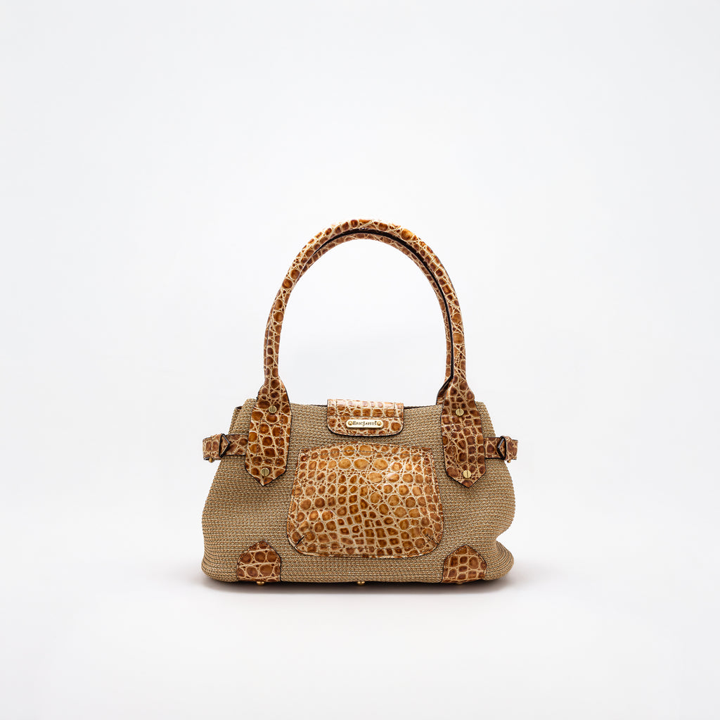 Vintage Embossed Eric Javits Bag