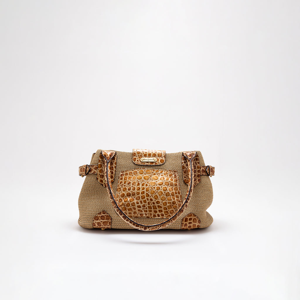 Vintage Embossed Eric Javits Bag