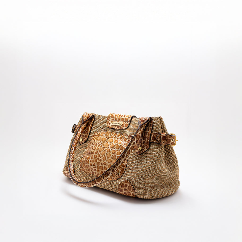 Vintage Embossed Eric Javits Bag
