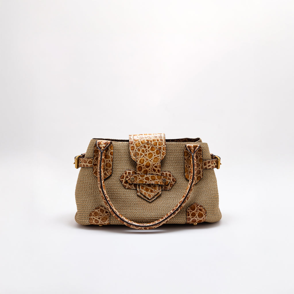 Vintage Embossed Eric Javits Bag