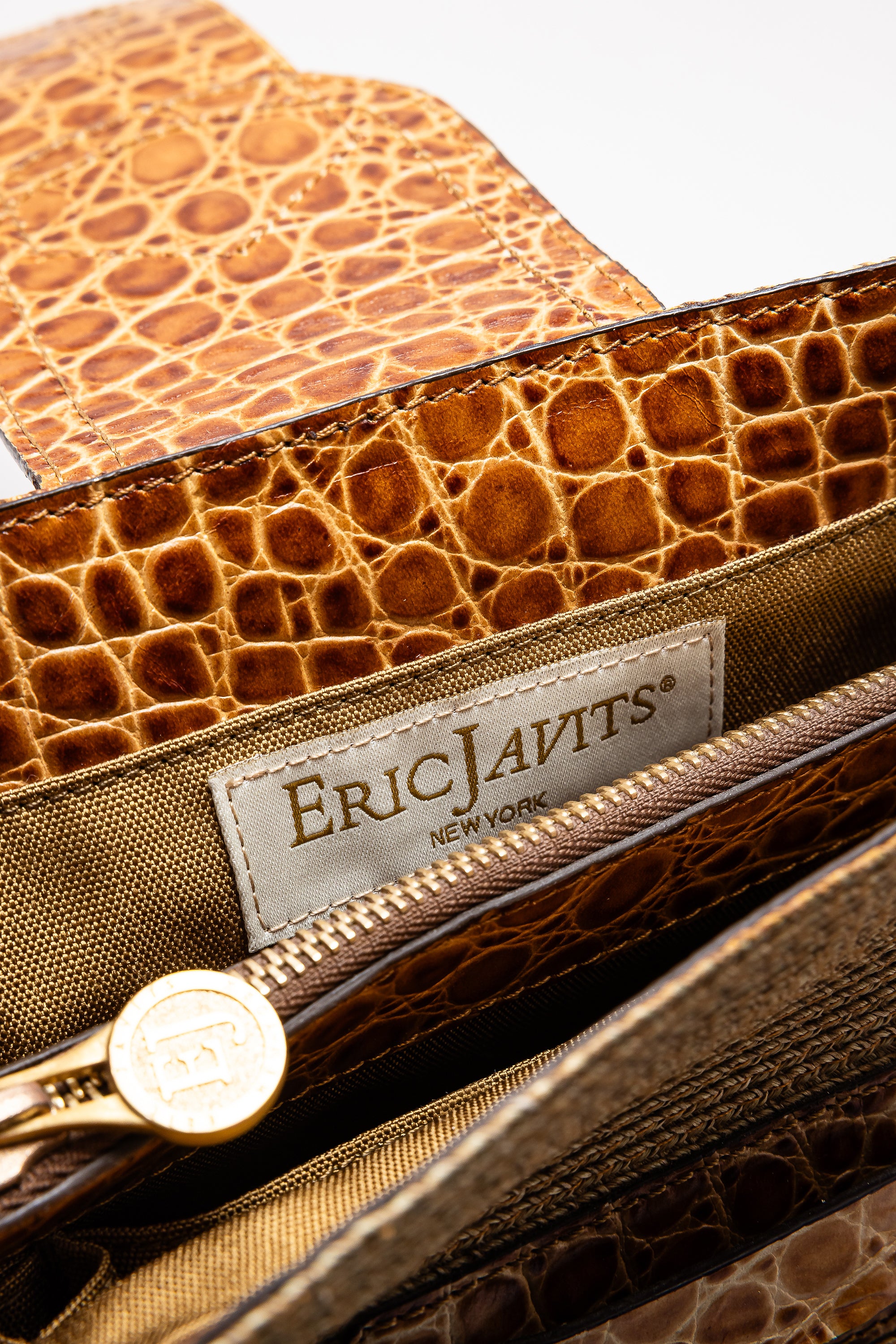 Vintage Embossed Eric Javits Bag