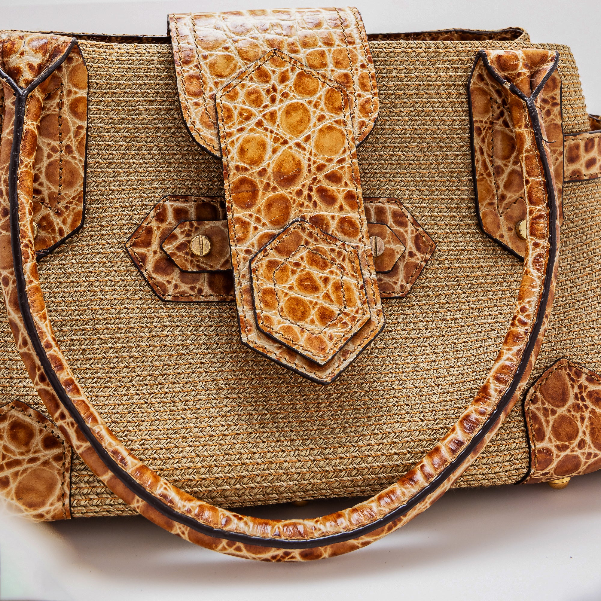 Vintage Embossed Eric Javits Bag