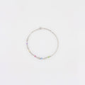 Multicolor Stone with Infinity Links Anklet