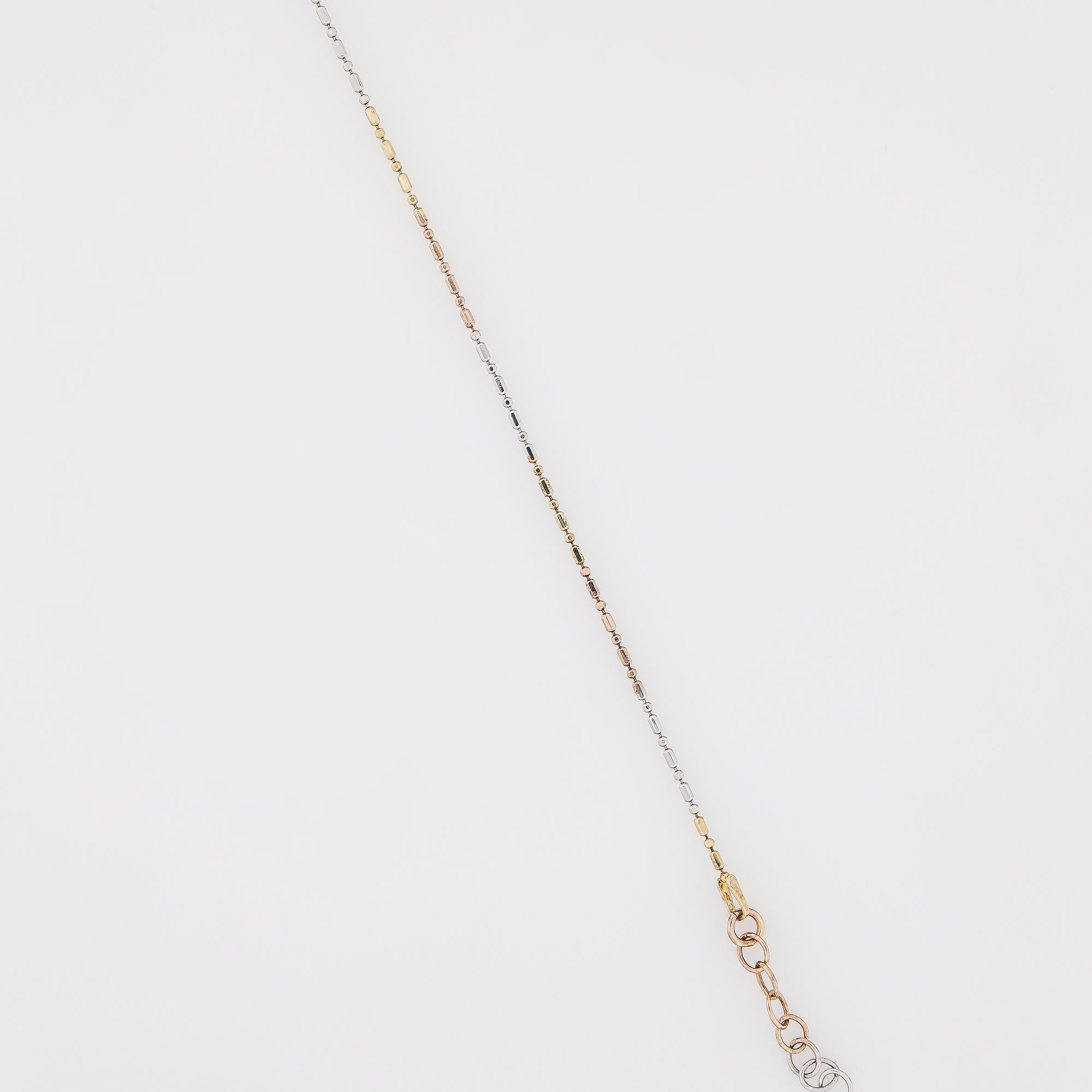 Tricolor Dot Dash Chain Anklet