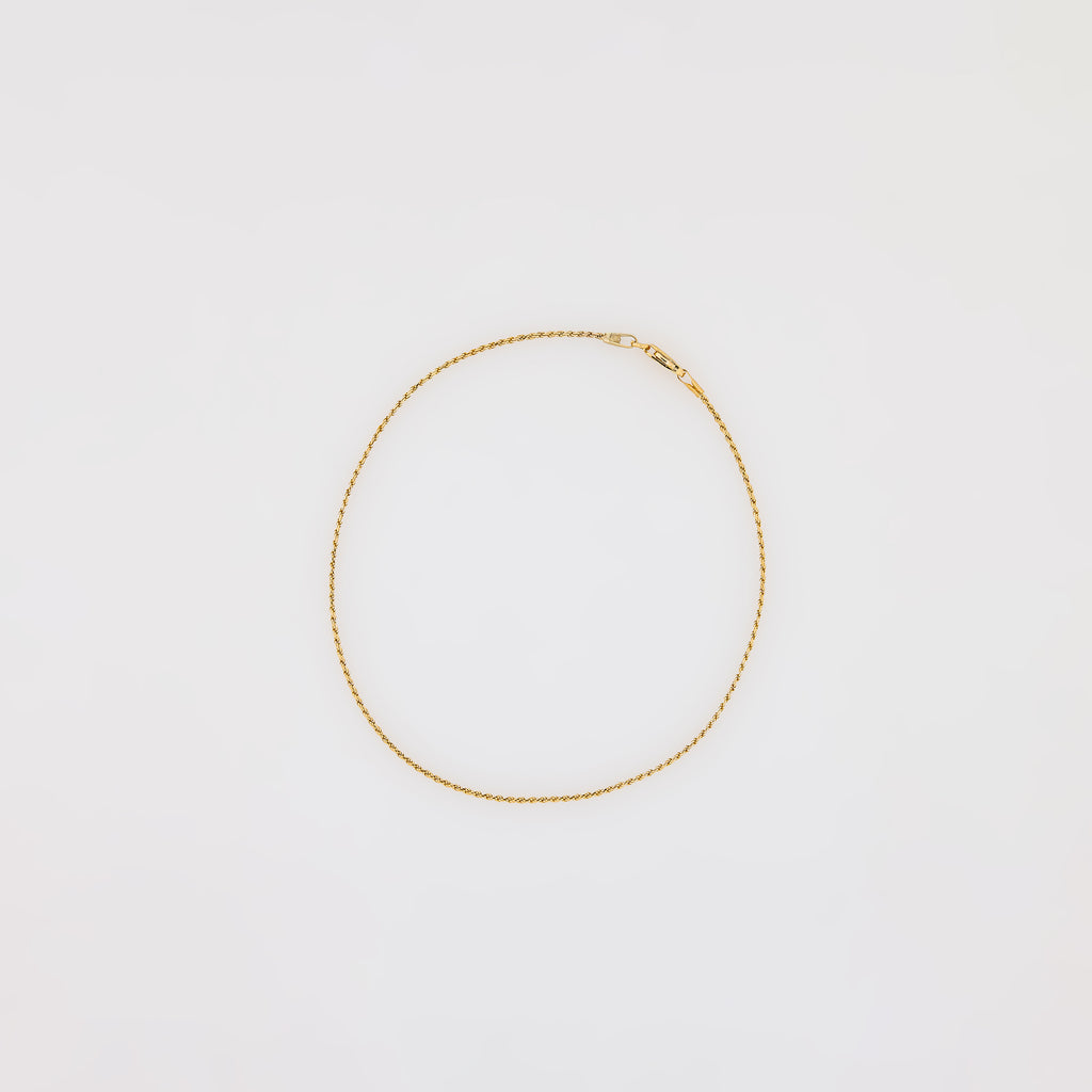 Gold Rope Chain Anklet