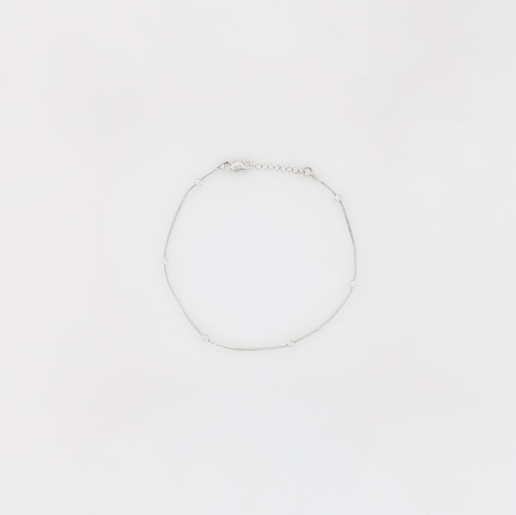 Medium Ball + Snake Chain Anklet