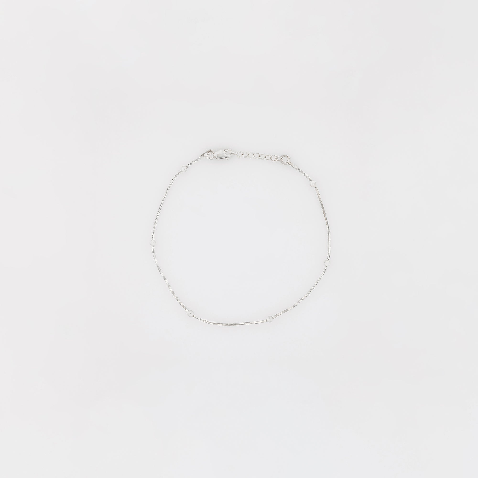 Medium Ball + Snake Chain Anklet