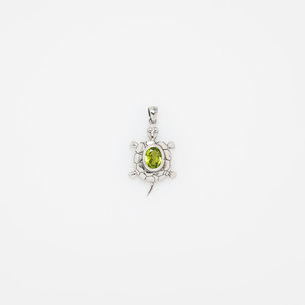 Maria Turtle Peridot Pendant