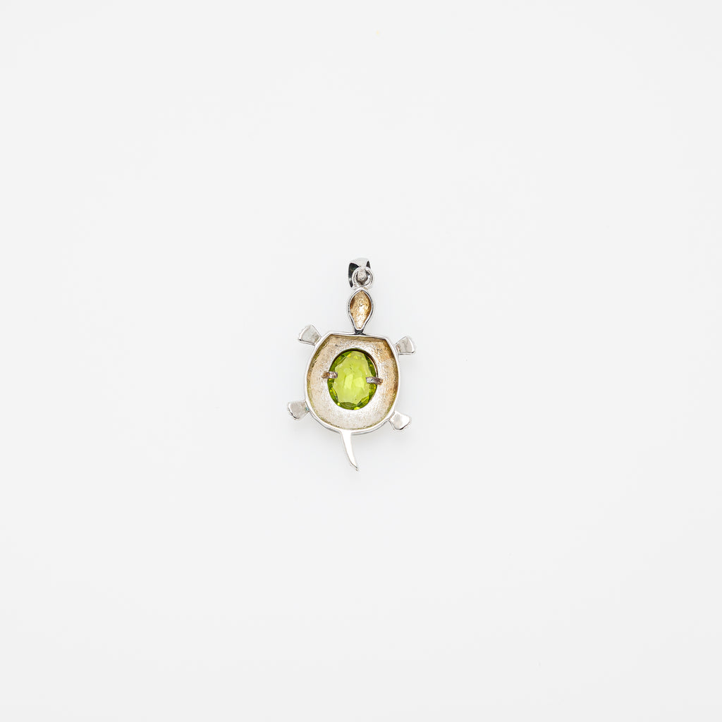 Maria Turtle Peridot Pendant