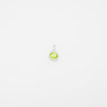 Avery Peridot Teardrop Pendant in 14k White Gold
