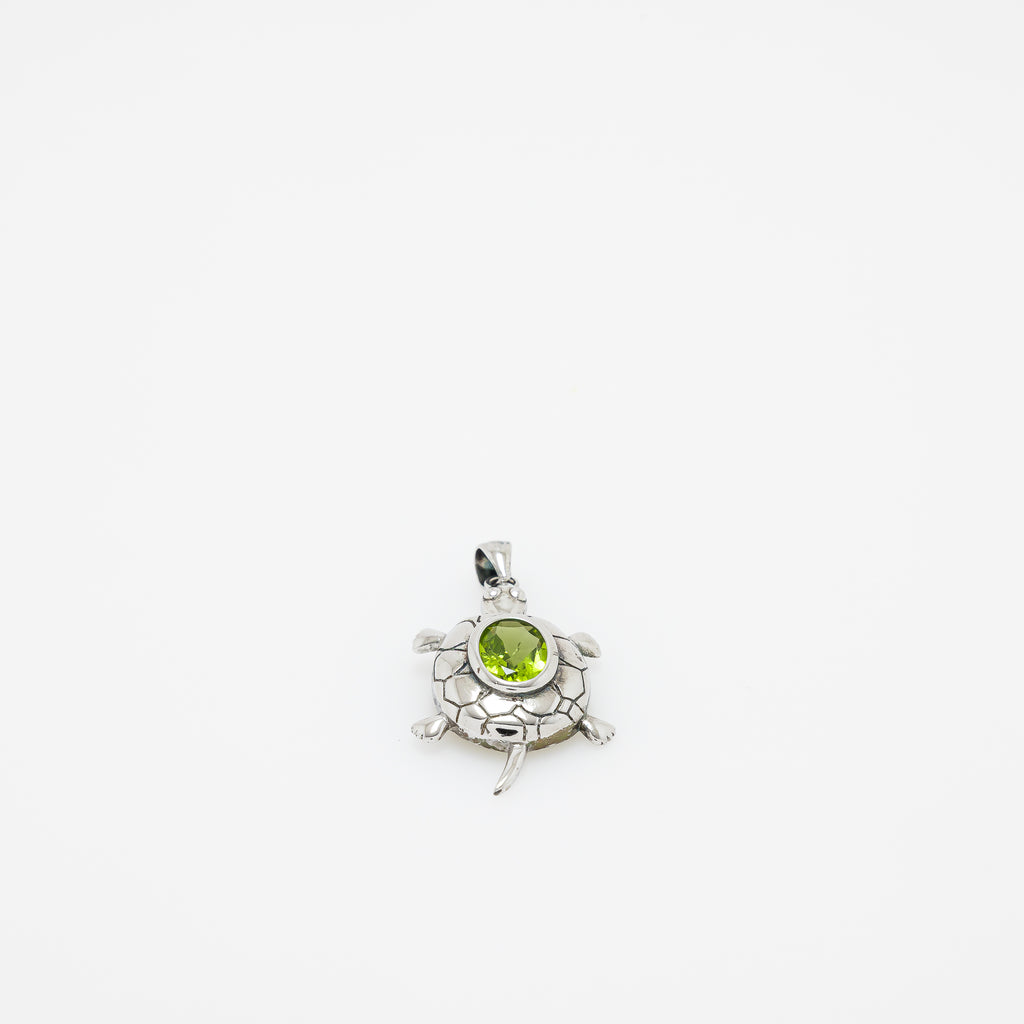 Maria Turtle Peridot Pendant